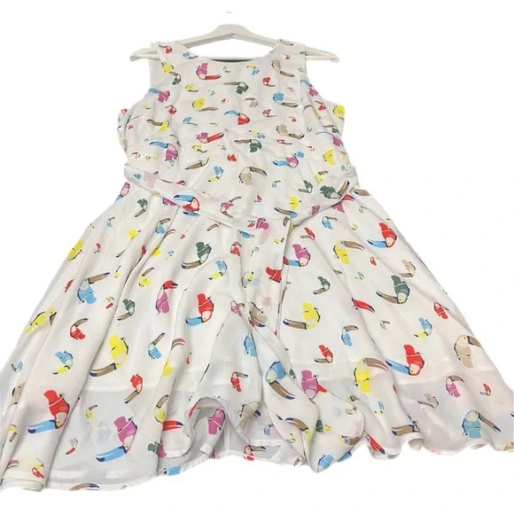 Anthropologie toucan dress: In good condition - Picture 2 of 11